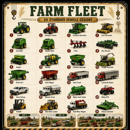 The Vehicle Fleet™ – adventskalender med kjøretøy (24 dager)